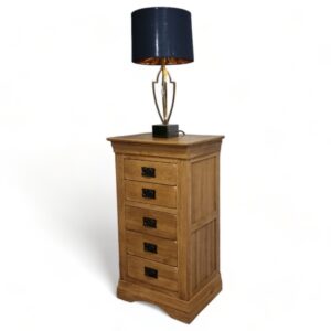 Oak FurnitureLand French farmhouse tallboy (5) Oak FurnitureLand French farmhouse tallboy (5)
