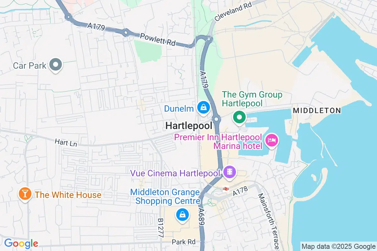 buy vintage furniture hartlepool map