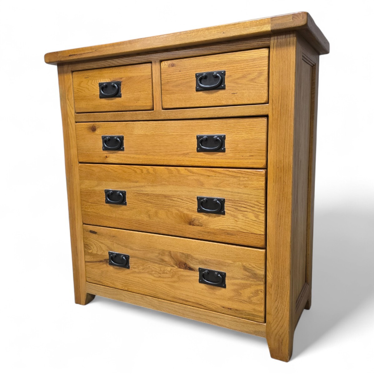 Barker and Stonehouse Second Hand Rustic Solid Oak Chest of Drawers