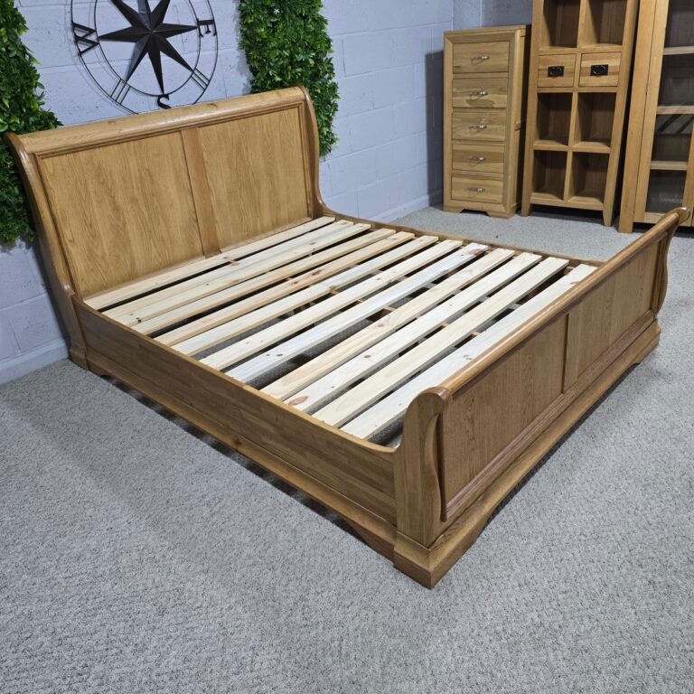 Lyon Sleigh Bed Solid Oak Frame Lyon Sleigh Bed Solid Oak Frame