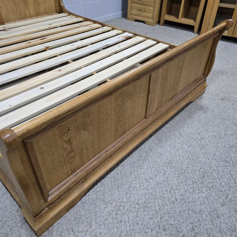 Lyon Sleigh Bed Solid Oak Frame Lyon Sleigh Bed Solid Oak Frame