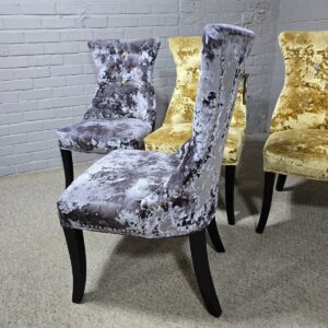 Barker and Stonehouse Velvet Dining Chairs Barker and Stonehouse Velvet Dining Chairs