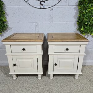 Shay Pre-Owned Bedside Drawers Almond Grey. Shay Pre-Owned Bedside Drawers Almond Grey.