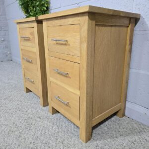 Barker and Stonehouse Oak Bedside Drawers Barker and Stonehouse Oak Bedside Drawers