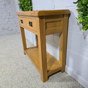 Second-Hand Solid Oak Console Table Second-Hand Solid Oak Console Table