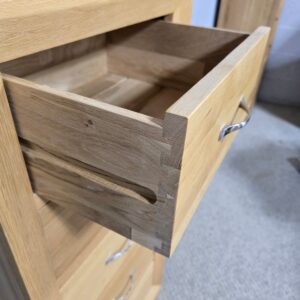 Bevel Tallboy in Solid Oak Bevel Tallboy in Solid Oak
