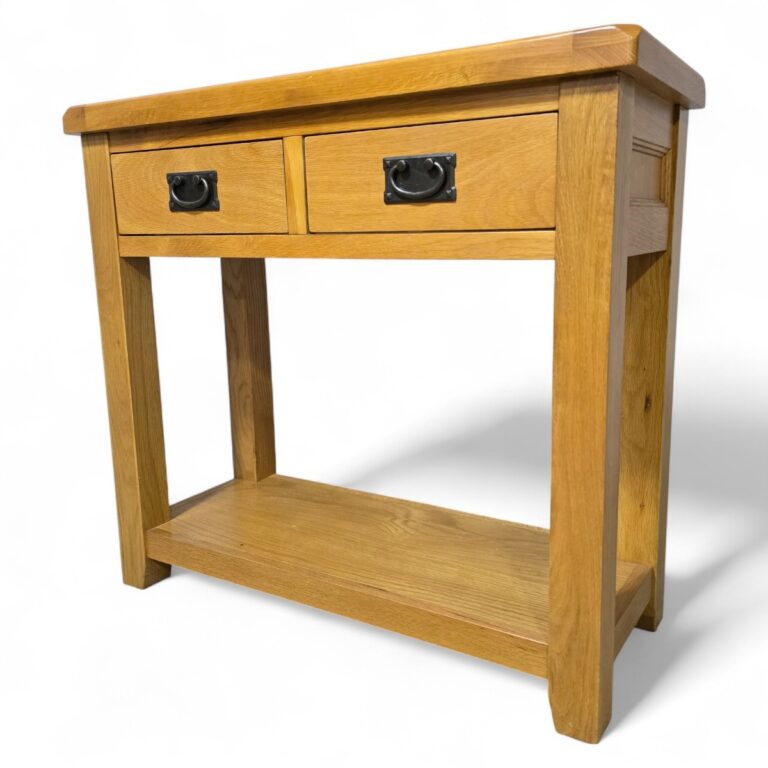 Second-Hand Solid Oak Console Table Second-Hand Solid Oak Console Table