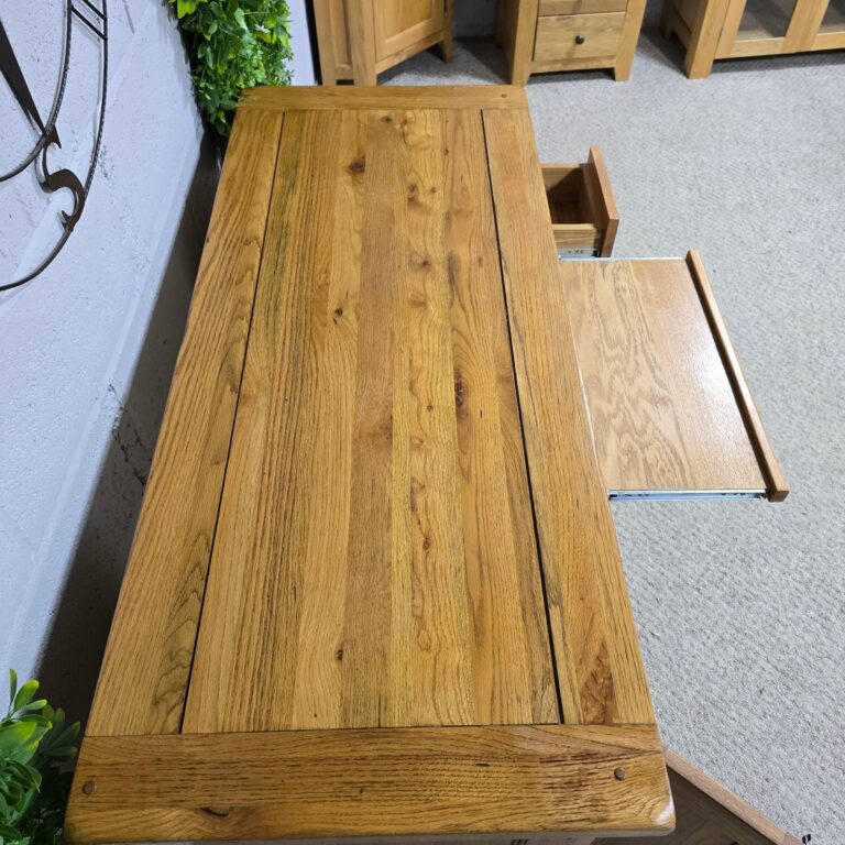 Solid Oak Barker and Stonehouse Desk Solid Oak Barker and Stonehouse Desk