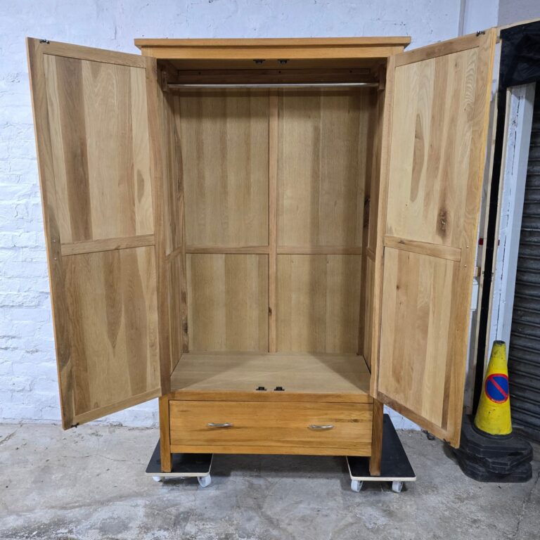 Barker and Stonehouse Solid Oak Wardrobe Barker and Stonehouse Solid Oak Wardrobe