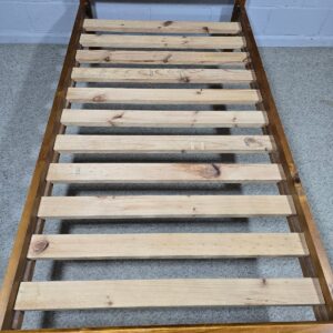 Solid Pine Bed Frame Warm Finish Solid Pine Bed Frame Warm Finish