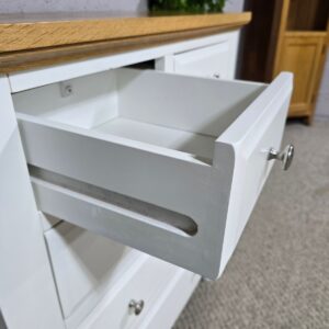 Next Chest of Drawers in Cream and Oak Next Chest of Drawers in Cream and Oak