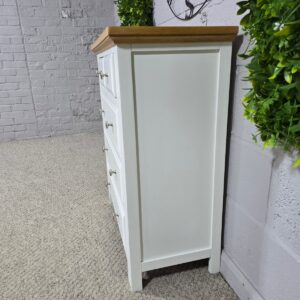 Next Chest of Drawers in Cream and Oak Next Chest of Drawers in Cream and Oak