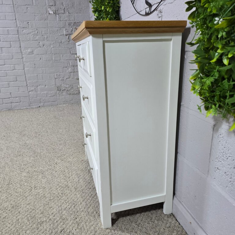 Next Chest of Drawers in Cream and Oak Next Chest of Drawers in Cream and Oak