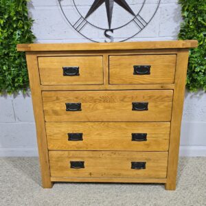 Explore the charm of this PreLoved Oak Furniture Land Original Rustic chest of drawers. Explore the charm of this PreLoved Oak Furniture Land Original Rustic chest of drawers.