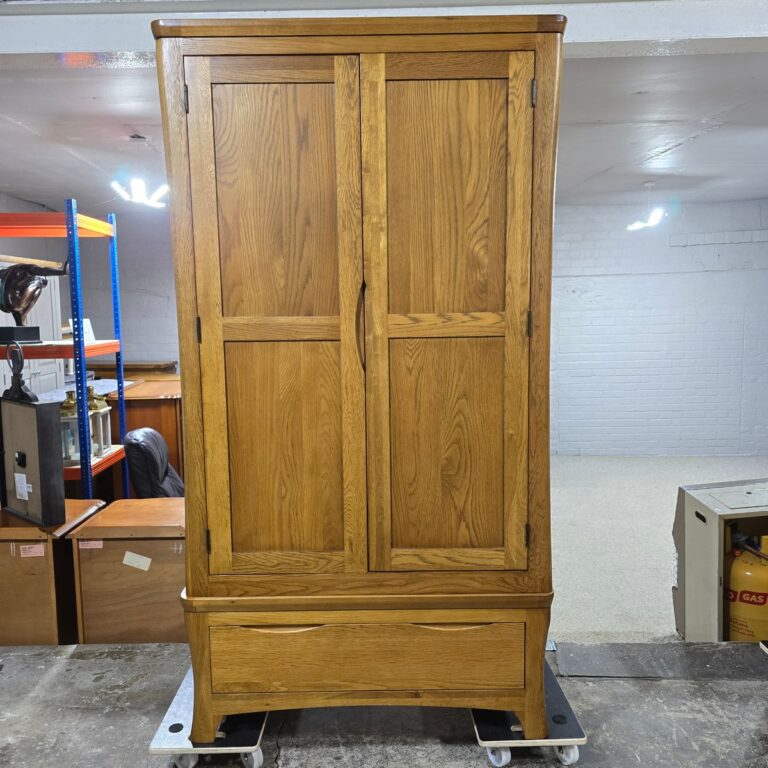 Second Hand Oak Furniture Land Orrick Solid Oak Double Wardrobe Second Hand Oak Furniture Land Orrick Solid Oak Double Wardrobe