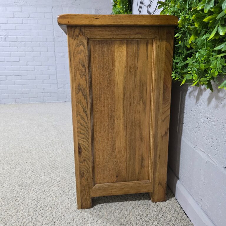 Explore the timeless charm of this pre-loved Barker and Stonehouse Rustic Solid Oak Sideboard.