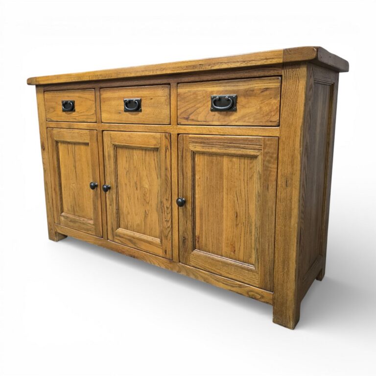 Explore the timeless charm of this pre-loved Barker and Stonehouse Rustic Solid Oak Sideboard.