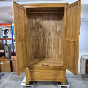 Second Hand Oak Furniture Land Orrick Solid Oak Double Wardrobe Second Hand Oak Furniture Land Orrick Solid Oak Double Wardrobe
