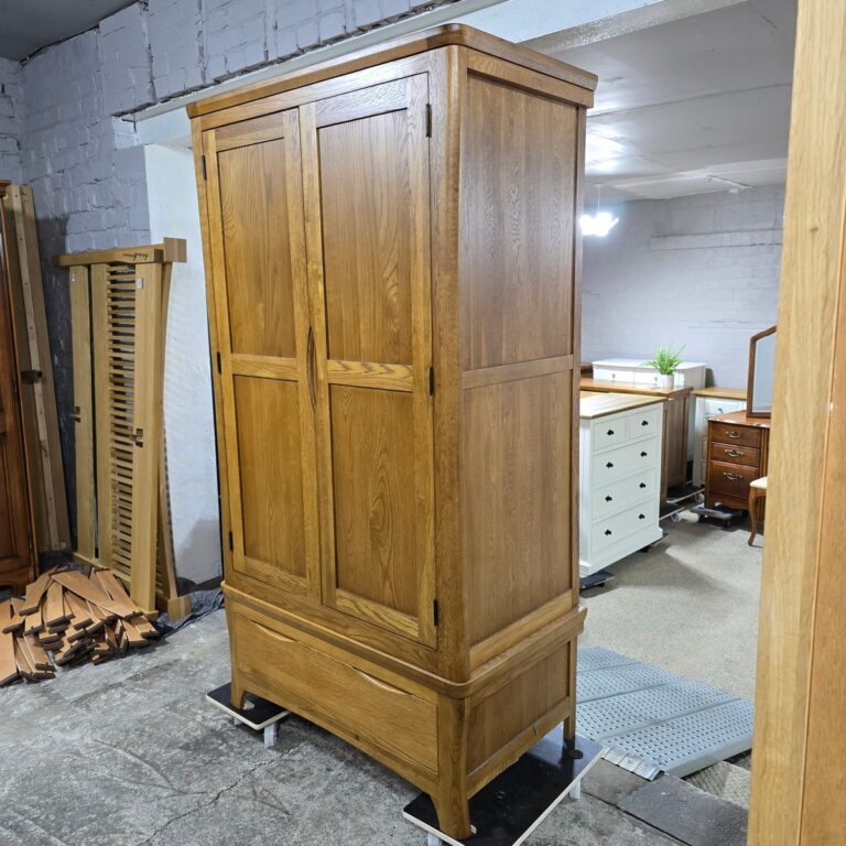 Second Hand Oak Furniture Land Orrick Solid Oak Double Wardrobe Second Hand Oak Furniture Land Orrick Solid Oak Double Wardrobe