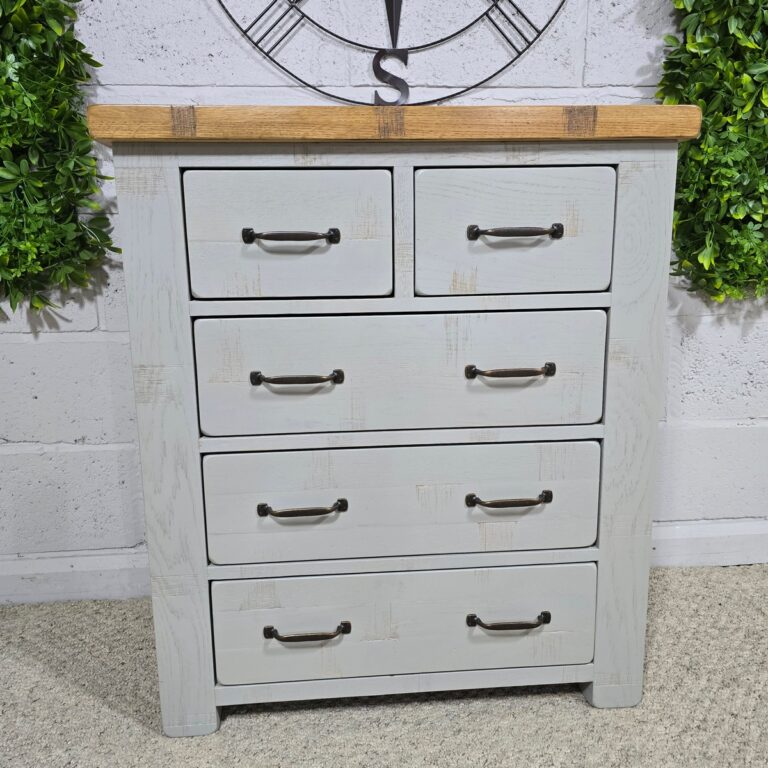 Peek inside its story... then write your own chapter with this pre-loved Oak Furniture Land Clermont chest. Peek inside its story... then write your own chapter with this pre-loved Oak Furniture Land Clermont chest.