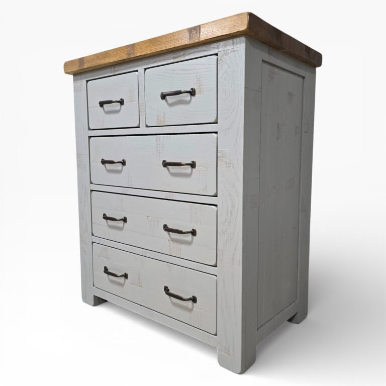 Peek inside its story... then write your own chapter with this pre-loved Oak Furniture Land Clermont chest. Peek inside its story... then write your own chapter with this pre-loved Oak Furniture Land Clermont chest.