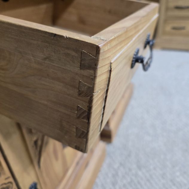 Barker and Stonehouse Pre-Loved Gothic Reclaimed Wood Bedside Drawers Barker and Stonehouse Pre-Loved Gothic Reclaimed Wood Bedside Drawers
