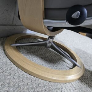 Peek inside its story... then write your own chapter with the Ekornes Stressless Mayfair Recliner & Footstool Peek inside its story... then write your own chapter with the Ekornes Stressless Mayfair Recliner & Footstool