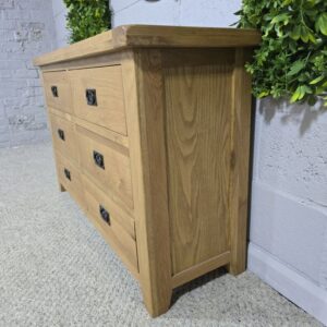 PreLoved Barker and Stonehouse Solid Oak Double Chest of Drawers - Save Over 50% PreLoved Barker and Stonehouse Solid Oak Double Chest of Drawers - Save Over 50%