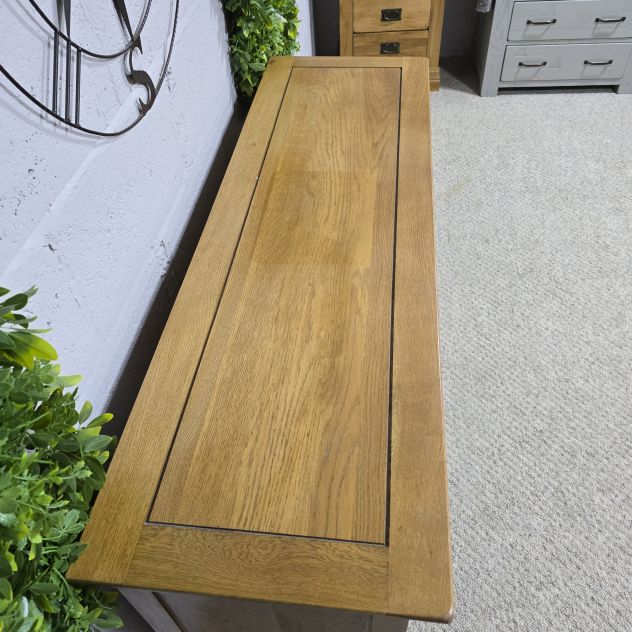 French Farmhouse Rustic Solid Oak 3 over 4 Chest of Drawers - Save £414.99