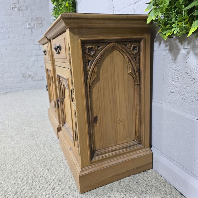 Barker and Stonehouse Pre-Loved Gothic Reclaimed Wood Bedside Drawers Barker and Stonehouse Pre-Loved Gothic Reclaimed Wood Bedside Drawers