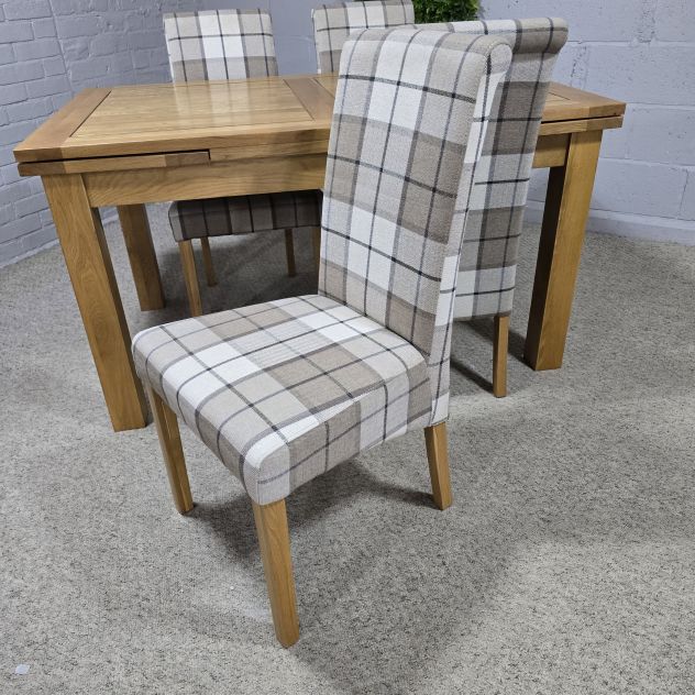 Peek inside its story... then write your own chapter with this pre-loved Oak Furniture Land dining set Peek inside its story... then write your own chapter with this pre-loved Oak Furniture Land dining set