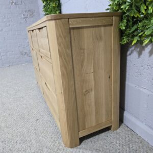 PreLoved Oak Furniture Land Romsey Solid Oak Seven-Drawer Chest PreLoved Oak Furniture Land Romsey Solid Oak Seven-Drawer Chest
