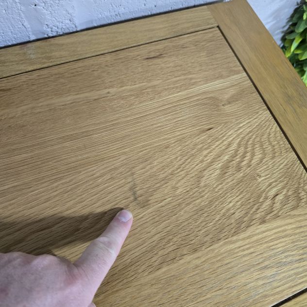 Explore the timeless quality and savings on this PreLoved Oak Furniture Land Canterbury solid oak storage cupboard. Explore the timeless quality and savings on this PreLoved Oak Furniture Land Canterbury solid oak storage cupboard.