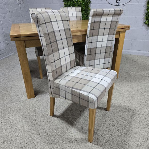 Peek inside its story... then write your own chapter with this pre-loved Oak Furniture Land dining set Peek inside its story... then write your own chapter with this pre-loved Oak Furniture Land dining set