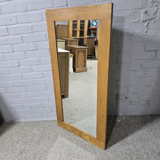 French Farmhouse Rustic Solid Oak Wall Mirror: Second-Hand Luxury at a Fraction of the Cost French Farmhouse Rustic Solid Oak Wall Mirror: Second-Hand Luxury at a Fraction of the Cost