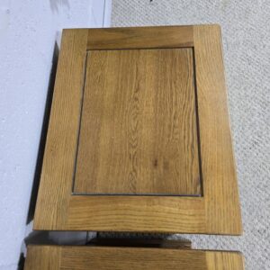 Explore the Unmatched Quality of Second-Hand Oak FurnitureLand French Farmhouse Rustic Solid Oak Bedside Drawers