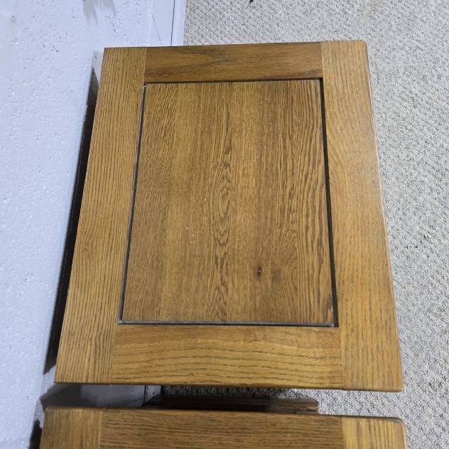 Explore the Unmatched Quality of Second-Hand Oak FurnitureLand French Farmhouse Rustic Solid Oak Bedside Drawers