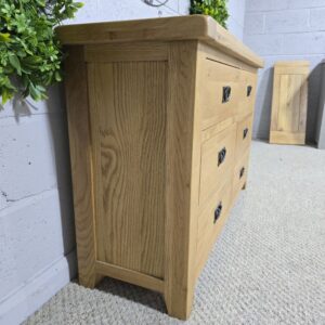 PreLoved Barker and Stonehouse Solid Oak Double Chest of Drawers - Save Over 50% PreLoved Barker and Stonehouse Solid Oak Double Chest of Drawers - Save Over 50%