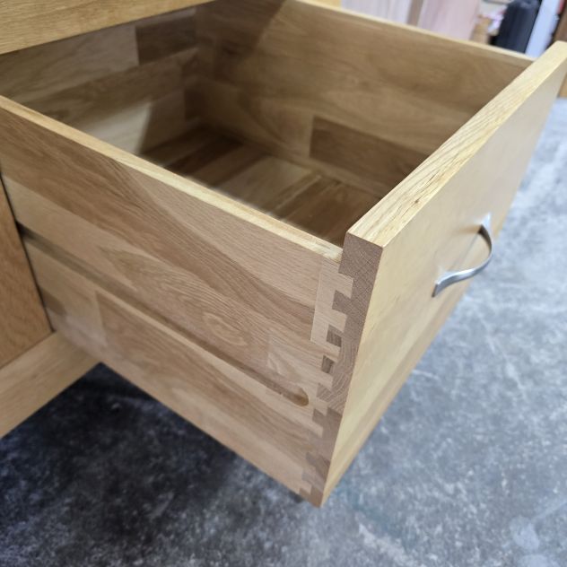 Elegant Oak FurnitureLand Bevel Triple Wardrobe in Solid Oak