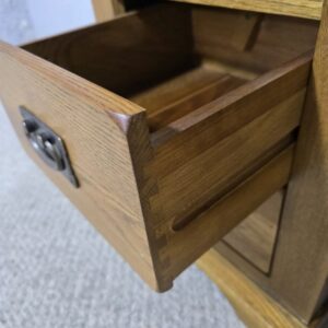 Explore the Unmatched Quality of Second-Hand Oak FurnitureLand French Farmhouse Rustic Solid Oak Bedside Drawers