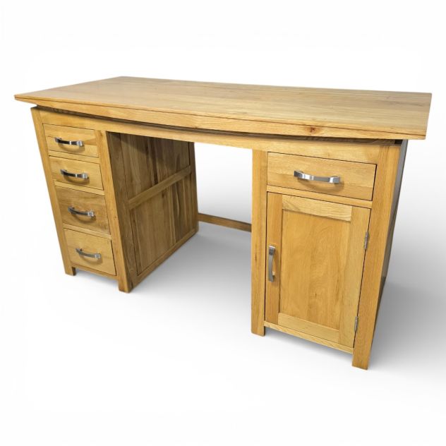 Explore the Pre-Owned Tokyo Desk in Solid Oak Explore the Pre-Owned Tokyo Desk in Solid Oak