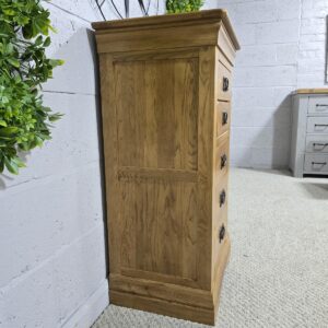 Pre-owned Oak Furniture Land French Farmhouse Tallboy: Timeless Charm and Huge Savings Pre-owned Oak Furniture Land French Farmhouse Tallboy: Timeless Charm and Huge Savings