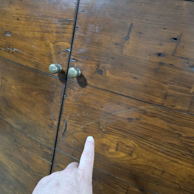 Peek inside its story... then write your own chapter with this pre-owned Barker and Stonehouse Navajos double wardrobe. Peek inside its story... then write your own chapter with this pre-owned Barker and Stonehouse Navajos double wardrobe.