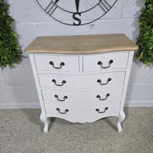 Second-hand Cream and Oak Chest of Drawers Second-hand Cream and Oak Chest of Drawers