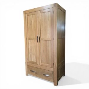 PreLoved Oak FurnitureLand Alto Double Wardrobe in Solid Oak PreLoved Oak FurnitureLand Alto Double Wardrobe in Solid Oak