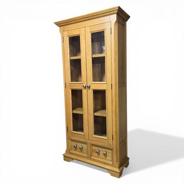 Pre-loved Barker and Stonehouse Solid Oak Display Unit - Timeless Quality Pre-loved Barker and Stonehouse Solid Oak Display Unit - Timeless Quality