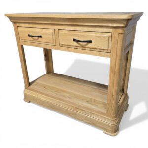 Peek inside its story... then write your own chapter with this PreLoved Oak FurnitureLand Canterbury console table. Peek inside its story... then write your own chapter with this PreLoved Oak FurnitureLand Canterbury console table.