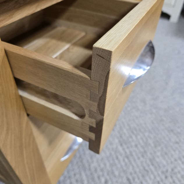 Second hand Oak Furniture Land bedside drawers in great condition