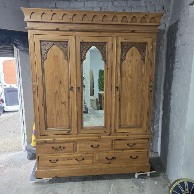 Explore the grandeur of this second hand Barker And Stonehouse triple wardrobe Explore the grandeur of this second hand Barker And Stonehouse triple wardrobe