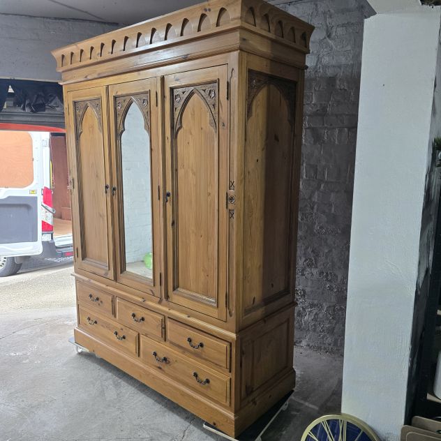 Explore the grandeur of this second hand Barker And Stonehouse triple wardrobe Explore the grandeur of this second hand Barker And Stonehouse triple wardrobe